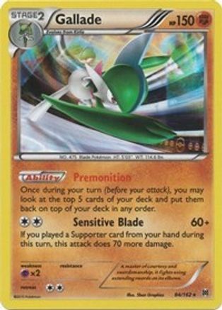 Gallade 84/162 - XY  BREAKthrough Reverse Holofoil - Poke-Collect