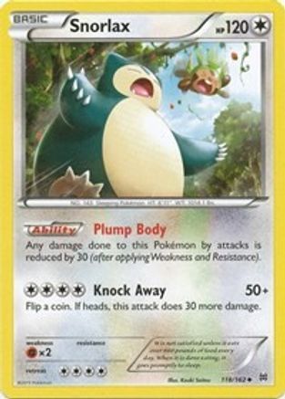 Snorlax 118/162 - BREAKthrough - Poke-Collect