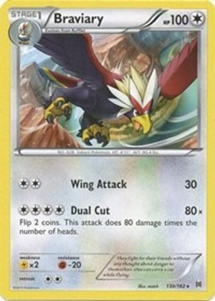 Braviary 130/162 - XY  BREAKthrough Reverse Holofoil - Poke-Collect