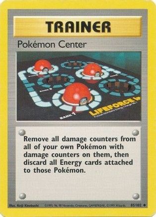 Pokemon Center 85/102 - Base Set - Poke-Collect
