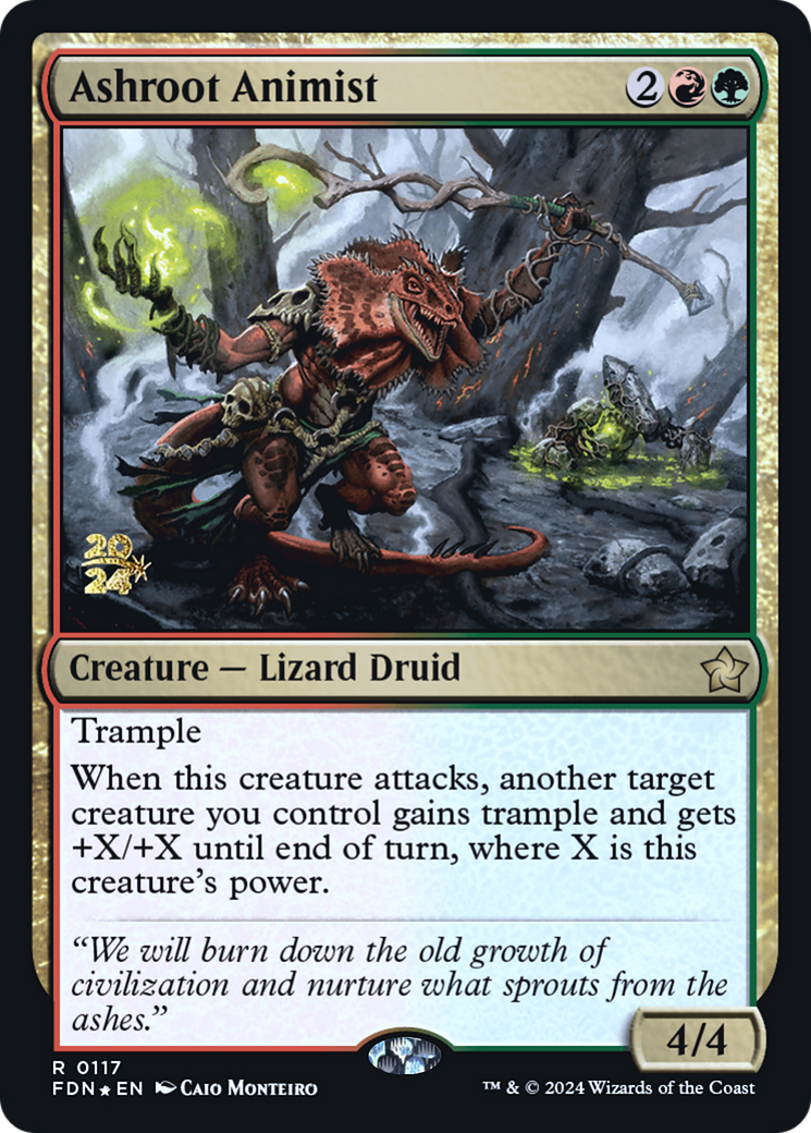 Ashroot Animist (PRE-117) - Foundations Promos Foil - Poke-Collect