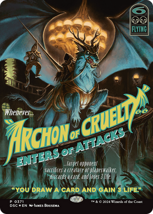 Archon of Cruelty (DSC-371) - Duskmourn: House of Horror Commander (Borderless) Foil - Poke-Collect