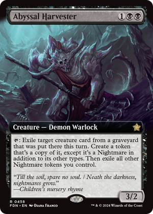 Abyssal Harvester (FDN-458) - Foundations: (Extended Art) Foil - Poke-Collect