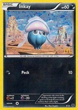Inkay - 6/12 6/12 - McDonalds Promos 2014 Holofoil - Poke-Collect