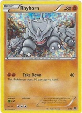 Rhyhorn - 8/12 8/12 - McDonalds Promos 2015 Holofoil - Poke-Collect
