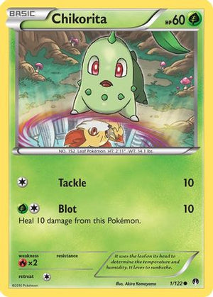 Chikorita 1/122 - XY  BREAKpoint Reverse Holofoil - Poke-Collect