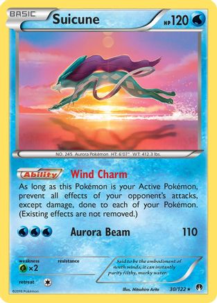 Suicune 30/122 - BREAKpoint Reverse Holofoil - Poke-Collect
