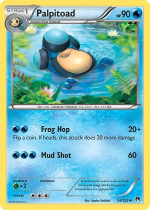 Palpitoad 34/122 - XY  BREAKpoint Reverse Holofoil - Poke-Collect