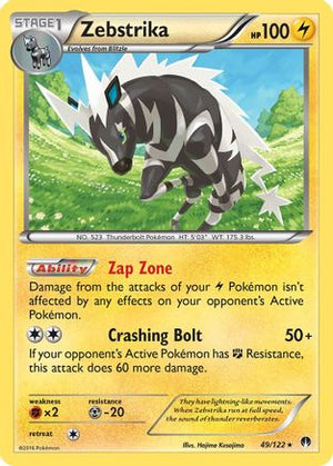 Zebstrika 49/122 - BREAKpoint Reverse Holofoil - Poke-Collect