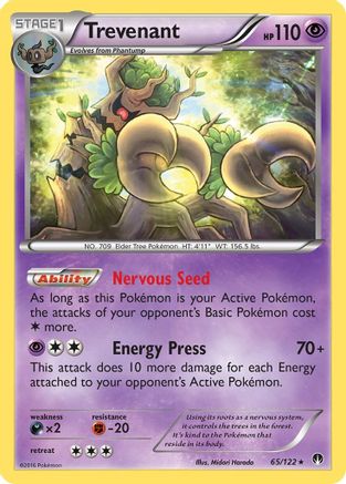 Trevenant 65/122 - BREAKpoint Reverse Holofoil - Poke-Collect