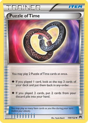 Puzzle of Time 109/122 - XY  BREAKpoint Reverse Holofoil - Poke-Collect