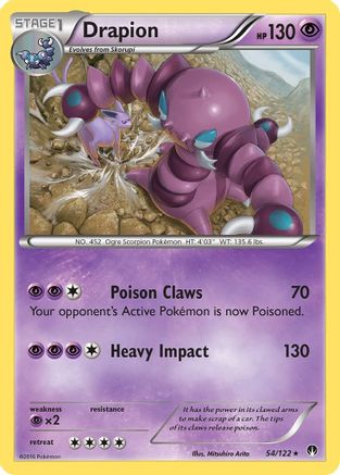 Drapion 54/122 - XY  BREAKpoint - Poke-Collect