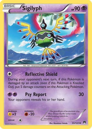 Sigilyph 55/122 - XY  BREAKpoint Reverse Holofoil - Poke-Collect
