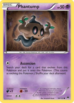 Phantump 64/122 - XY  BREAKpoint Reverse Holofoil - Poke-Collect