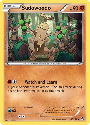 Sudowoodo 67/122 - BREAKpoint Reverse Holofoil - Poke-Collect