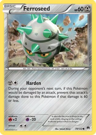 Ferroseed 79/122 - XY  BREAKpoint Reverse Holofoil - Poke-Collect