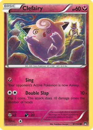 Clefairy 81/122 - XY  BREAKpoint Reverse Holofoil - Poke-Collect