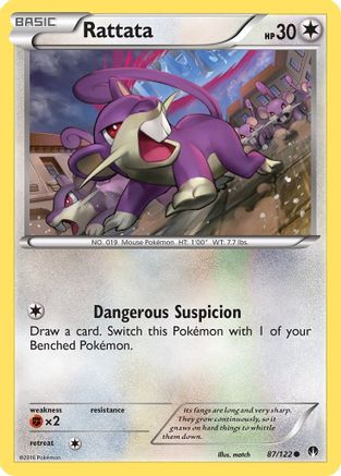 Rattata 87/122 - XY  BREAKpoint - Poke-Collect