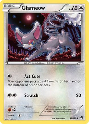 Glameow 93/122 - BREAKpoint Reverse Holofoil