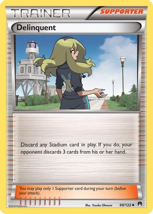 Delinquent 98/122 - XY  BREAKpoint Reverse Holofoil - Poke-Collect