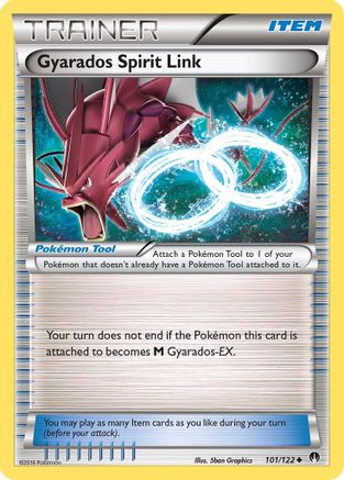 Gyarados Spirit Link 101/122 - XY  BREAKpoint Reverse Holofoil - Poke-Collect