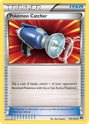 Pokemon Catcher 105/122 - XY  BREAKpoint Reverse Holofoil - Poke-Collect