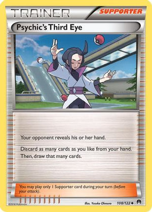 Psychic's Third Eye 108/122 - XY  BREAKpoint Reverse Holofoil - Poke-Collect