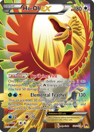 Ho-Oh EX (Full Art) 121/122 - XY  BREAKpoint Holofoil - Poke-Collect