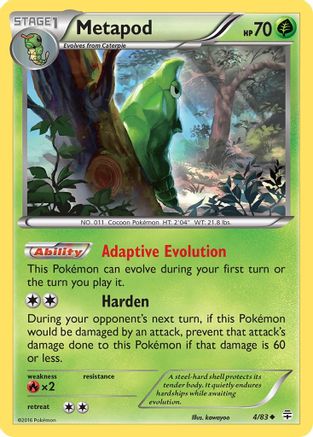 Metapod 4/83 - Generations - Poke-Collect