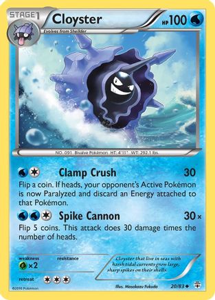 Cloyster 20/83 - Generations - Poke-Collect