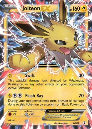 Jolteon EX 28/83 - Generations Holofoil - Poke-Collect