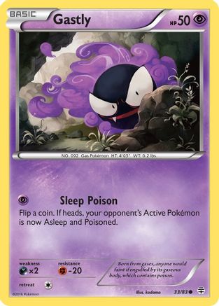 Gastly 33/83 - Generations Reverse Holofoil - Poke-Collect