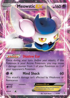 Meowstic-EX 37/83 - Generations Holofoil