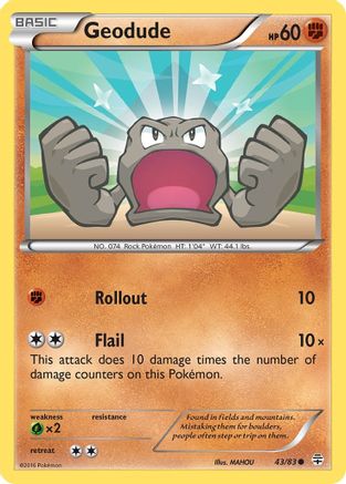 Geodude 43/83 - Generations Reverse Holofoil - Poke-Collect