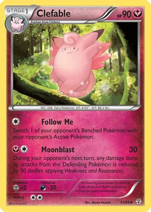 Clefable 51/83 - Generations Reverse Holofoil