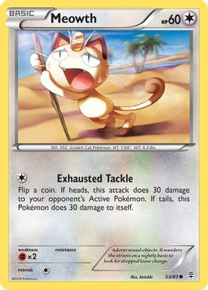 Meowth 53/83 - Generations Reverse Holofoil - Poke-Collect