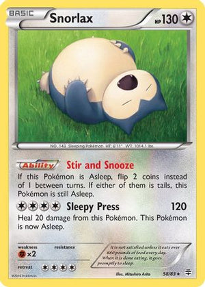 Snorlax 58/83 - Generations Reverse Holofoil