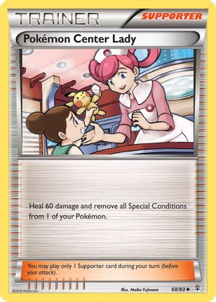 Pokemon Center Lady 68/83 - Generations - Poke-Collect