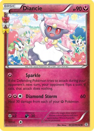 Diancie RC22/83 - Generations Radiant Collection Holofoil - Poke-Collect