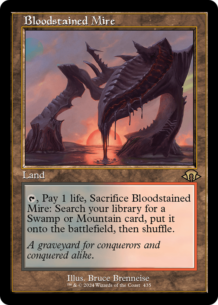 Bloodstained Mire (Retro Frame) (MH3-435) - Modern Horizons 3 Foil - Poke-Collect