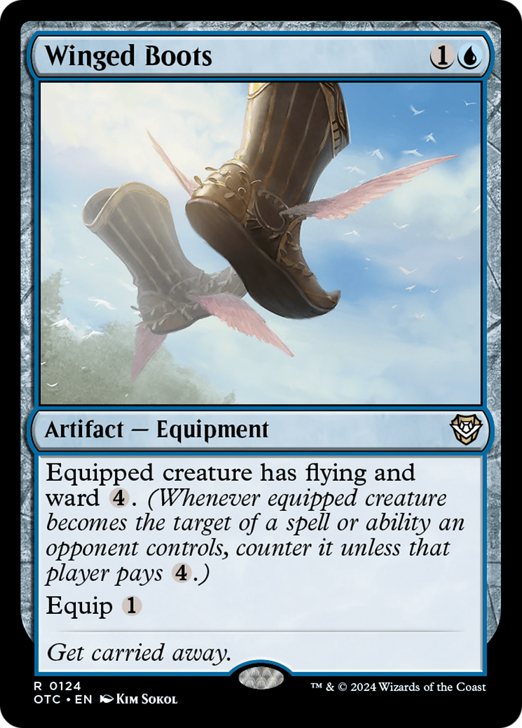 Winged Boots (OTC-124) - Outlaws of Thunder Junction Commander - Poke-Collect