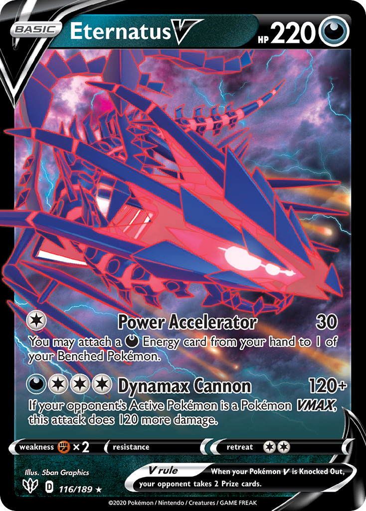 Eternatus V 116/189 - SWSH03 Darkness Ablaze Holofoil - Poke-Collect