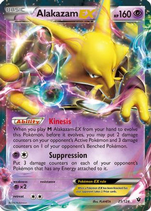 Alakazam EX 25/124 - XY  Fates Collide Holofoil - Poke-Collect