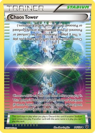 Chaos Tower 94/124 - XY  Fates Collide Reverse Holofoil - Poke-Collect