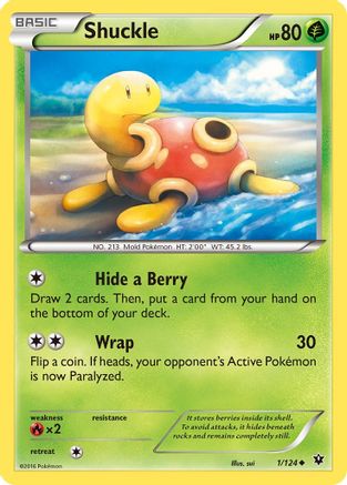 Shuckle 1/124 - XY  Fates Collide - Poke-Collect