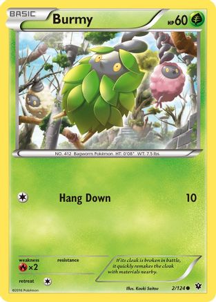 Burmy 2/124 - XY  Fates Collide - Poke-Collect