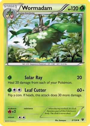Wormadam 3/124 - Fates Collide Reverse Holofoil - Poke-Collect