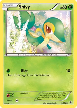 Snivy 5/124 - Fates Collide Reverse Holofoil - Poke-Collect