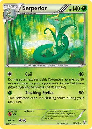 Serperior 7/124 - XY  Fates Collide - Poke-Collect