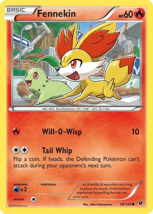 Fennekin (10) 10/124 - XY  Fates Collide - Poke-Collect